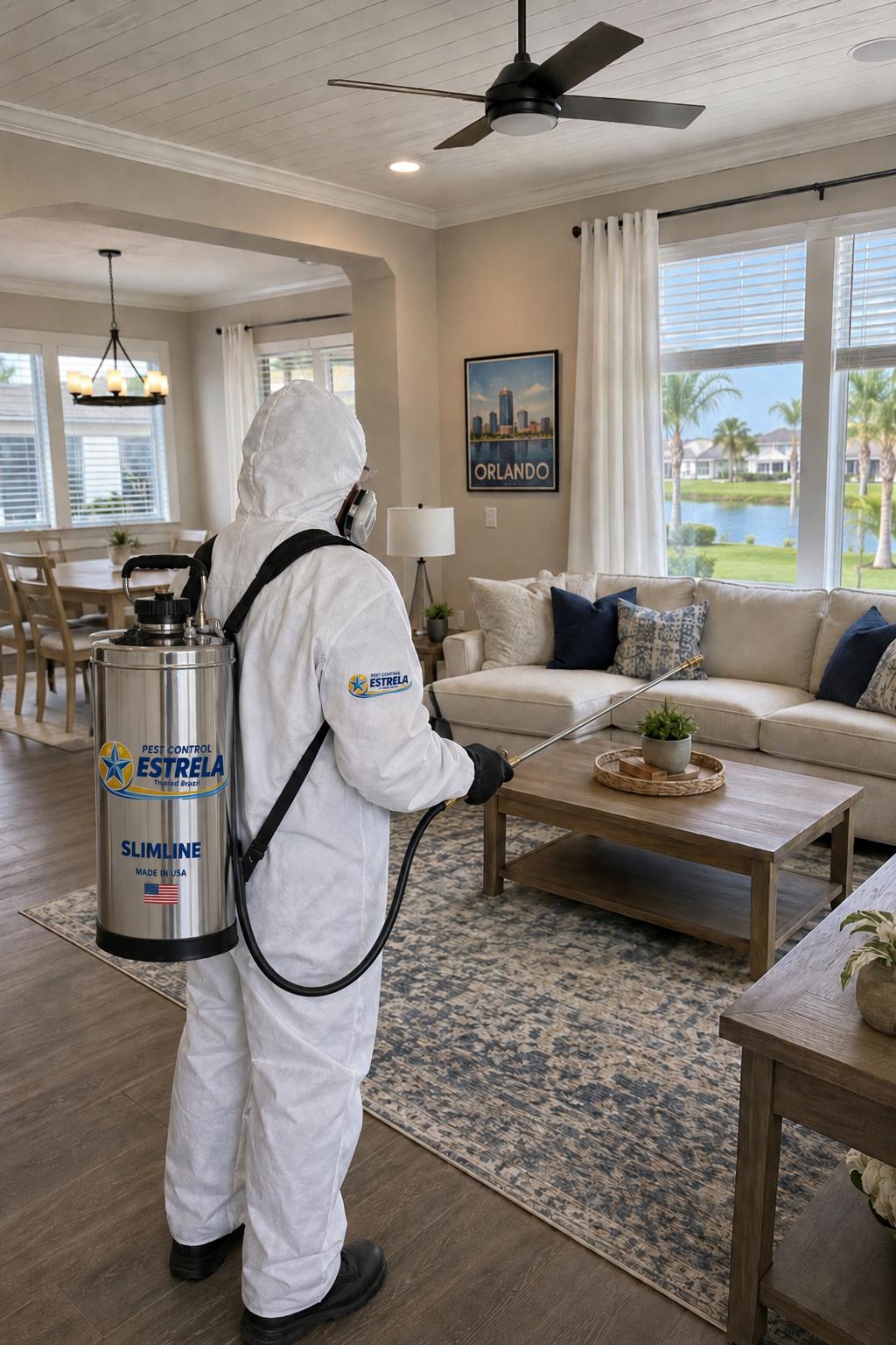 Técnico Pest Control Estrela em controle de pragas residencial